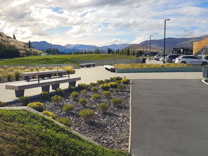 Queenstown Central-Liffiton seats,Word bollards, Spencer Q bins-Dominion Constructors (2)