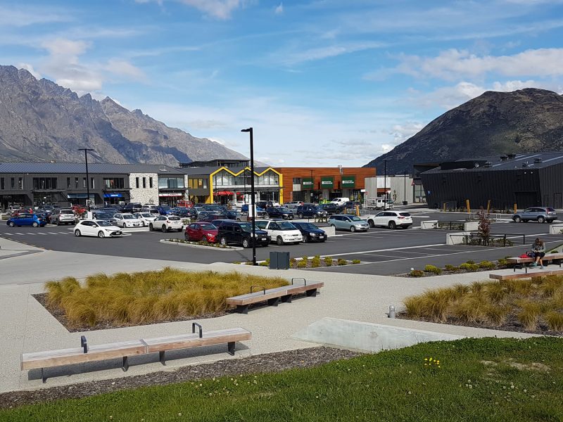 Queenstown Central-Liffiton seats,Word bollards, Spencer Q bins-Dominion Constructors (9)