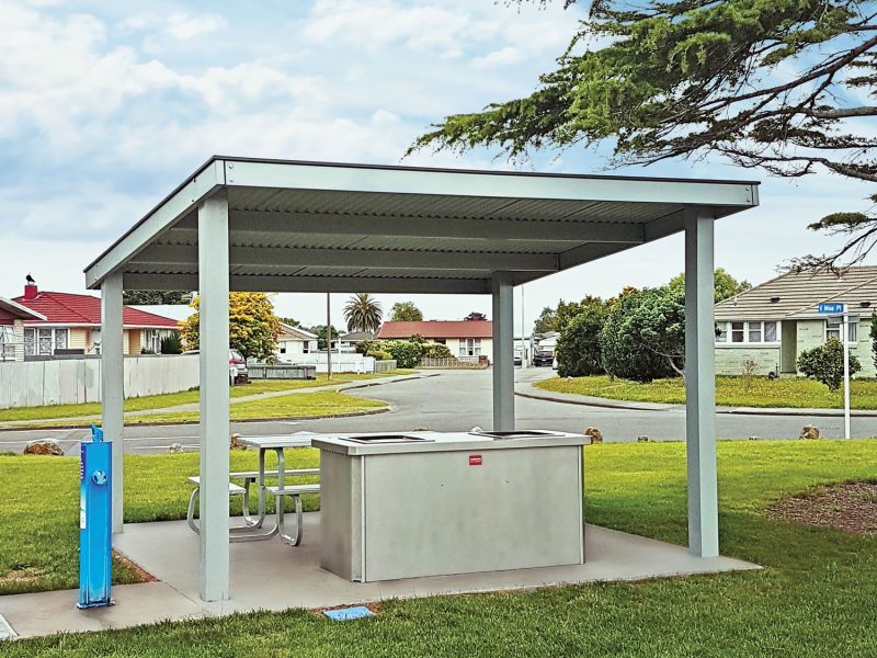 Skillion shelter-Kirkpatrick Park Hastings