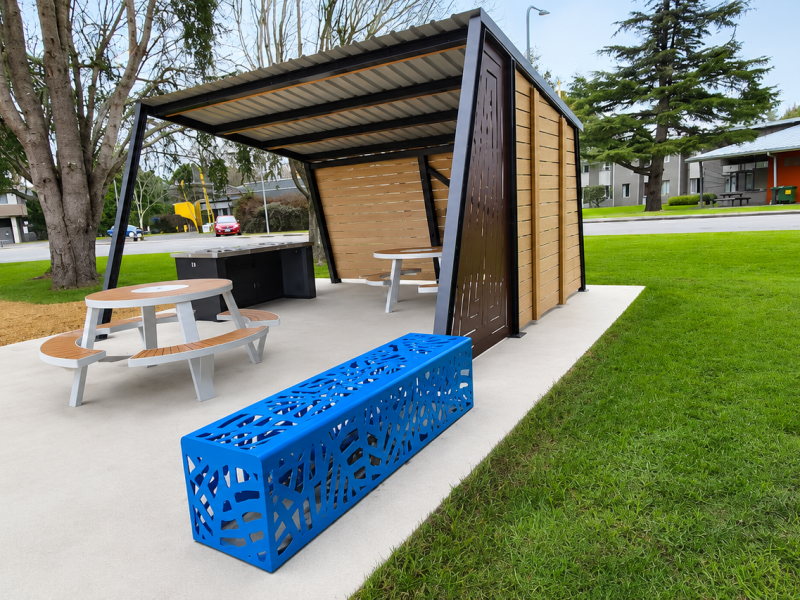 Massey Uni Neo Shelter, Contour BBQ, Modo Bin